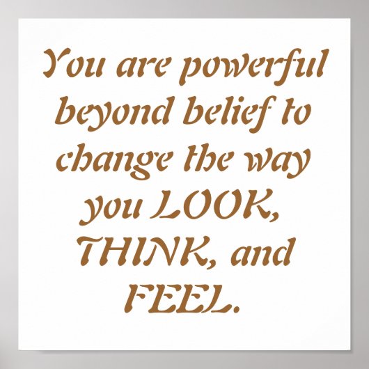 Motivering tot oefening poster (Voorkant)