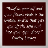 Motivering tot oefening poster (Voorkant)