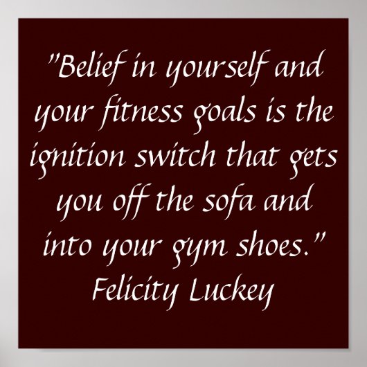 Motivering tot oefening poster (Voorkant)