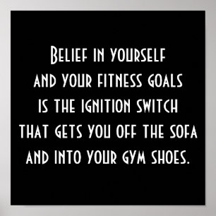 Motivering tot oefening poster