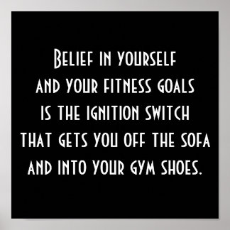 Motivering tot oefening poster