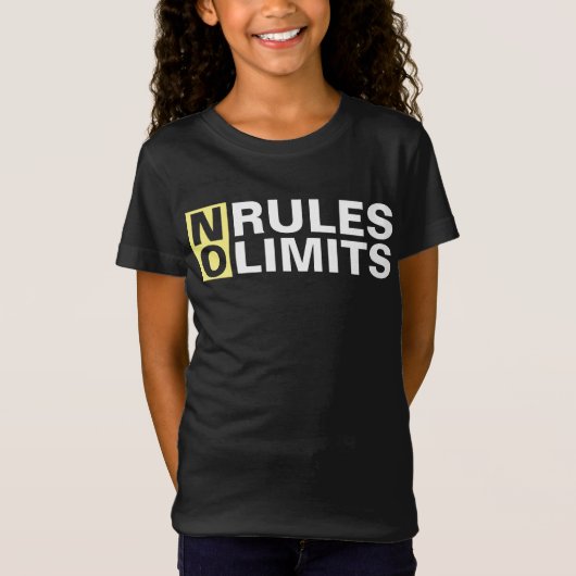 Motivering van geen regels t-shirt (Voorkant)