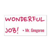 Motivering van "WONDERFUL JOB!" Educator Rubber St Zelfinktende Stempel (Design)