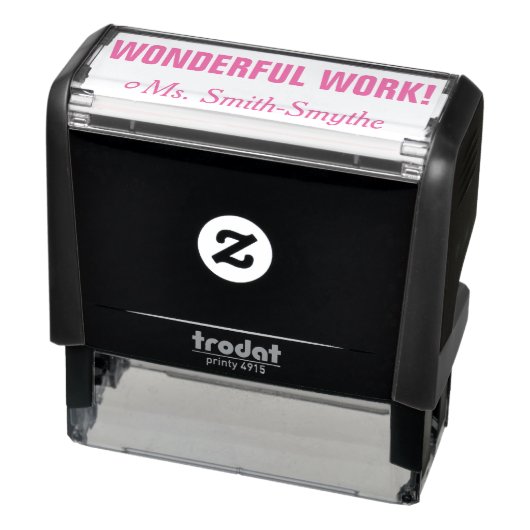 Motivering van "WONDERLIJK WERK!" Leraar Rubber St Zelfinktende Stempel (Product)