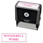 Motivering van "WONDERLIJK WERK!" Rubberstempel so Zelfinktende Stempel (In situ)