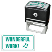 Motivering van "WONDERLIJK WERK!" Rubberstempel Zelfinktende Stempel (In situ)