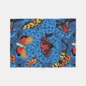 Motivering voor blauwe hydrangea fleece deken (Voorkant (Horizontaal))