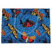 Motivering voor blauwe hydrangea groot cadeauzakje (Voorkant)