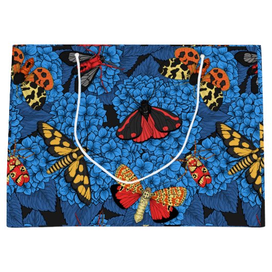 Motivering voor blauwe hydrangea groot cadeauzakje (Voorkant)