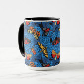 Motivering voor blauwe hydrangea mok (Voorkant links)