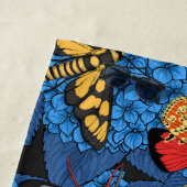 Motivering voor blauwe hydrangea strandlaken (In situ)