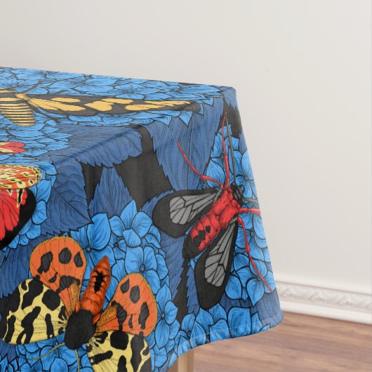 Motivering voor blauwe hydrangea tafelkleed (Voorbeeld)