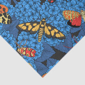 Motivering voor blauwe hydrangea tissuepapier (Detail)