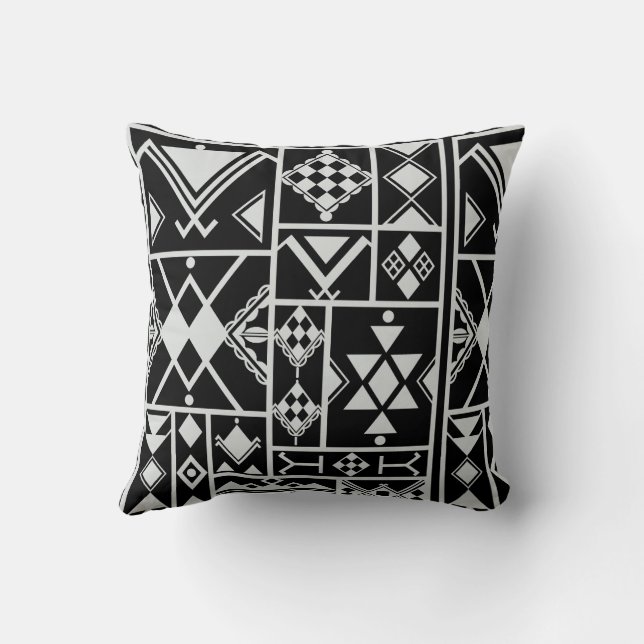 Motivering voor kabylamazigh-potterijen kussen (Achterkant)