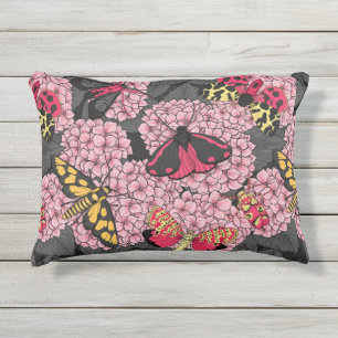 Motivering voor roze hydrangea buitenkussen
