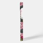 Motivering voor roze hydrangea iPhone hoesje (Linkerkant)