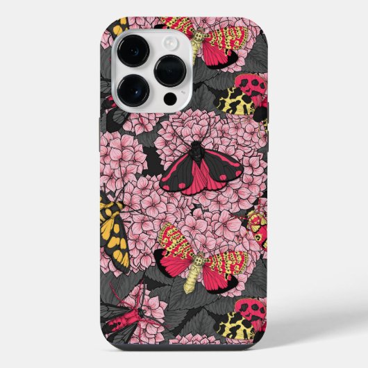 Motivering voor roze hydrangea iPhone hoesje (Achterkant)