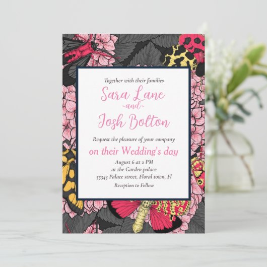 Motivering voor roze hydrangea kaart (Staand voorkant)