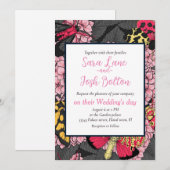 Motivering voor roze hydrangea kaart (Voorkant / Achterkant)