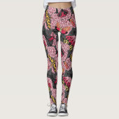 Motivering voor roze hydrangea leggings (Voorkant)