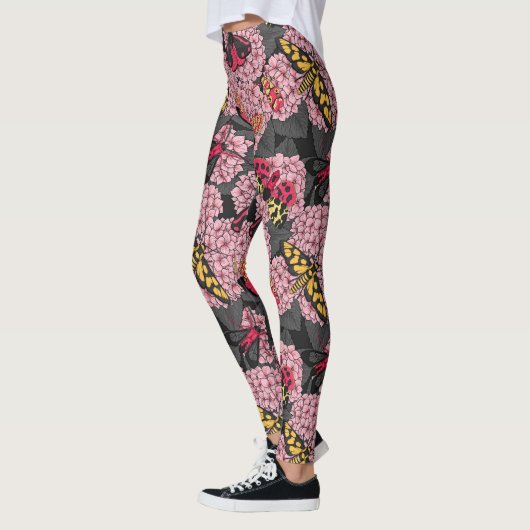 Motivering voor roze hydrangea leggings (Links)