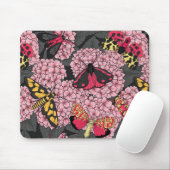 Motivering voor roze hydrangea muismat (Met muis)