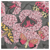 Motivering voor roze hydrangea stof (Swatch)