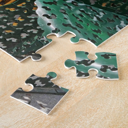 Motivering voor sculptuur New Jersey. Legpuzzel (Zijkant)