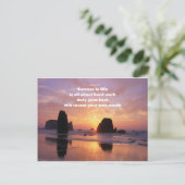 Motivering voor succes briefkaart (Staand voorkant)