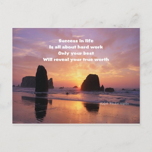 Motivering voor succes briefkaart (Voorkant)