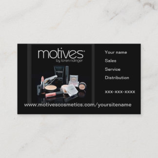 Motives Cosmetics Distributor Visitekaartje