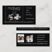 Motives Cosmetics Distributor Visitekaartje (Voorkant / Achterkant)