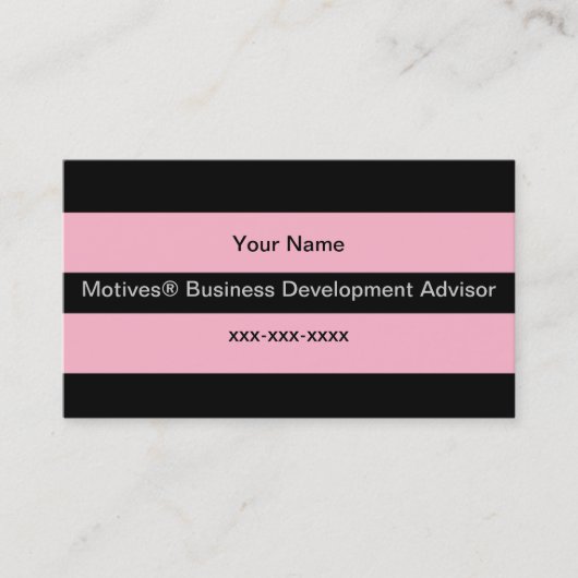 Motives® Cosmetics Distributor Visitekaartje (Voorkant)