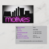 Motives Cosmetics Distributor Visitekaartje (Voorkant / Achterkant)