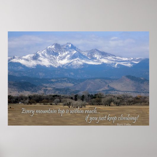 Motiviteitsgebergte Poster (Voorkant)