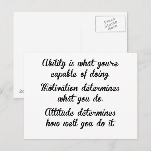 Motiviteitshoogte Briefkaart (Voorkant / Achterkant)