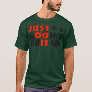 Motiviteitsverklaring fitness Dumbbell Muscle Buil T-shirt