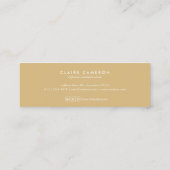 motivo geométrico moderno minimalista amarillo mini visitekaartje (Achterkant)