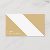 motivo geométrico moderno minimalista amarillo visitekaartje (Voorkant)