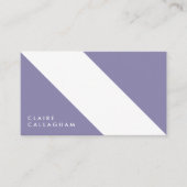 motivo geométrico moderno minimalista morado visitekaartje (Voorkant)