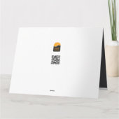 Motivo navideño azul con dorado árbol de navidad. kaart (Achterkant)