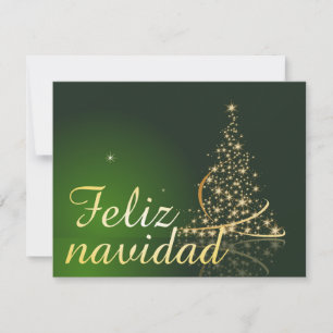 Motivo navideño verde con arbol de navidad.