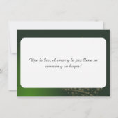 Motivo navideño verde con arbol de navidad. (Achterkant)