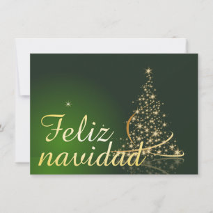 Motivo navideño verde con arbol de navidad.