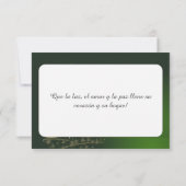 Motivo navideño verde con arbol de navidad. (Achterkant)