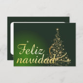 Motivo navideño verde con arbol de navidad. (Voorkant / Achterkant)
