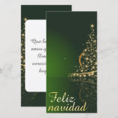 Motivo navideño verde con arbol de navidad. (Voorkant / Achterkant)
