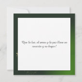 Motivo navideño verde con arbol de navidad. (Achterkant)