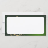 Motivo navideño verde con arbol de navidad. bedankkaart (Achterkant)