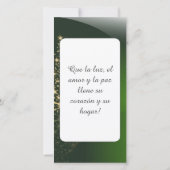 Motivo navideño verde con arbol de navidad. V2.0 (Achterkant)